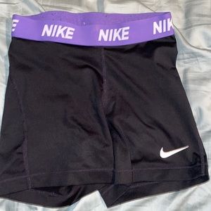 Purple band Nike pro spandex!